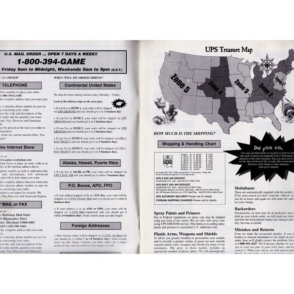 Citadel Miniatures 1999 Price List Games Workshop US Mail Order Catalog VG - Picture 2 of 6